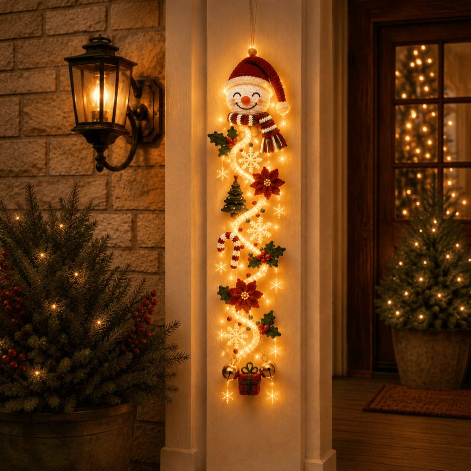 ⏳ Last day! 50% OFF – 🎄 Light-Up Christmas Door Hanger – 🎅6 Festive Designs