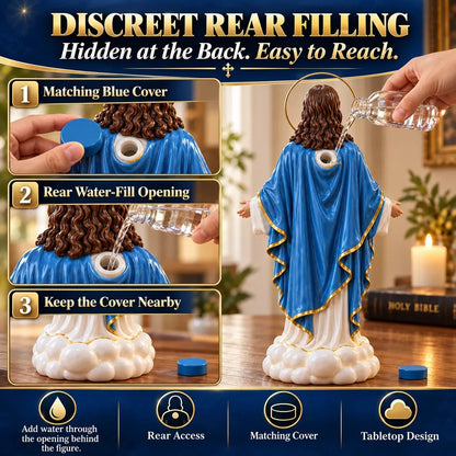 🎁 Last Day 49% Off✝️✨ Heavenly Grace™ – Glowing Jesus Humidifier with Gentle Mist ☁️❤️