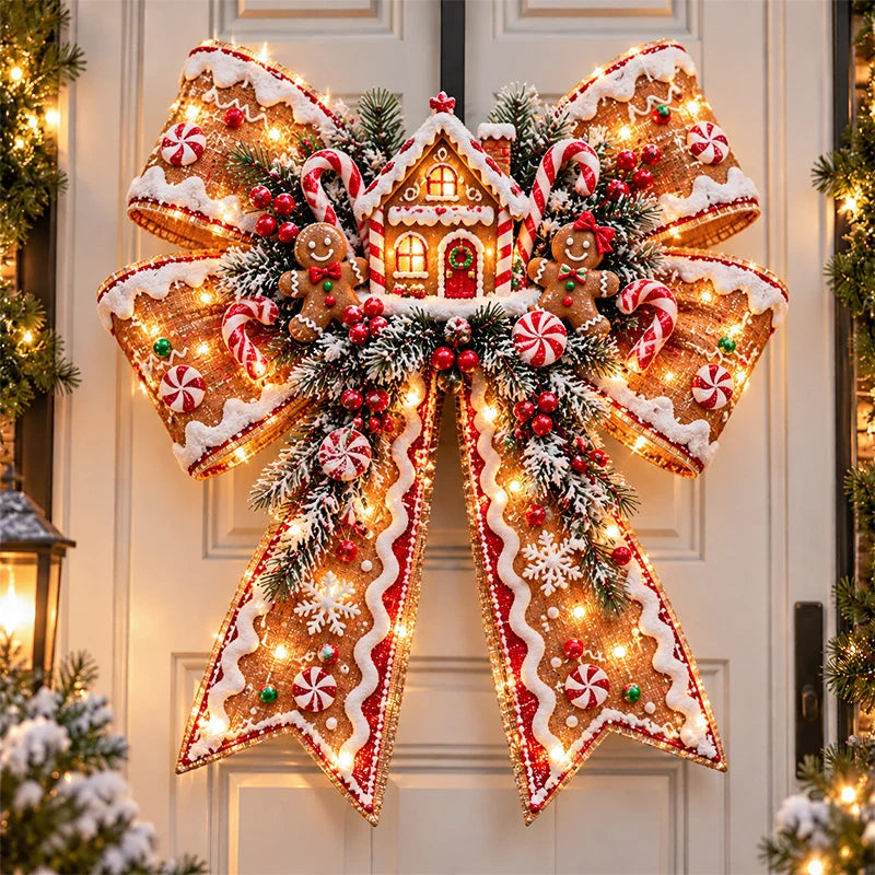 🎀 Oversized Light-Up Christmas Bows — 6 Festive Styles for a Magical Holiday Welcome ✨🎄