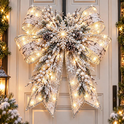🎀 Oversized Light-Up Christmas Bows — 6 Festive Styles for a Magical Holiday Welcome ✨🎄