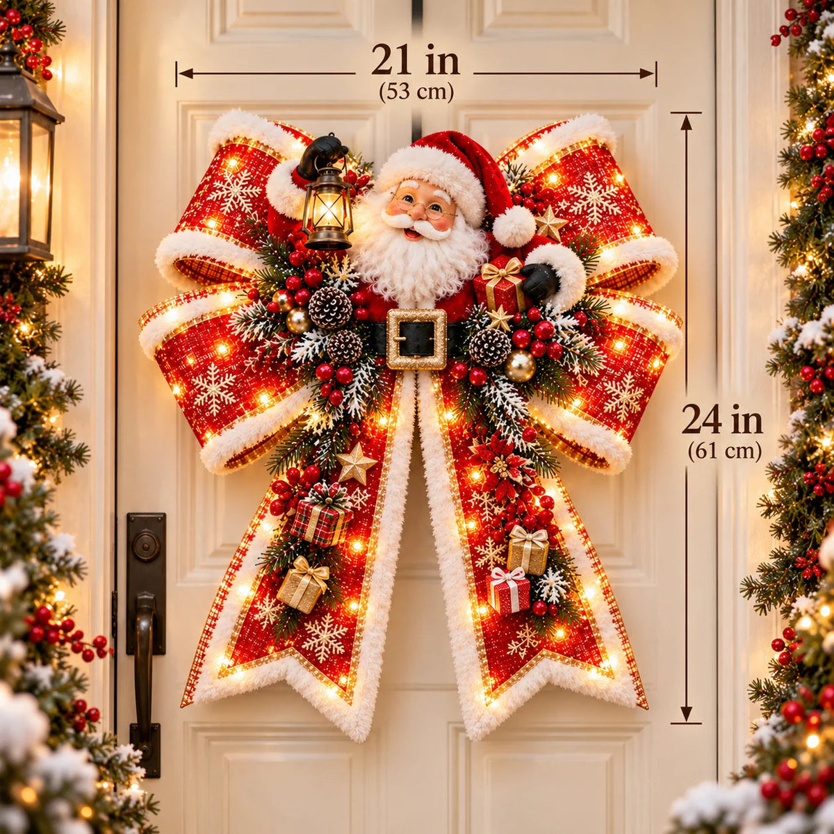🎀 Oversized Light-Up Christmas Bows — 6 Festive Styles for a Magical Holiday Welcome ✨🎄