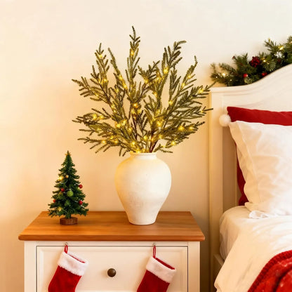 Lighted Norfolk Pine Branches – DIY Holiday Greenery Set