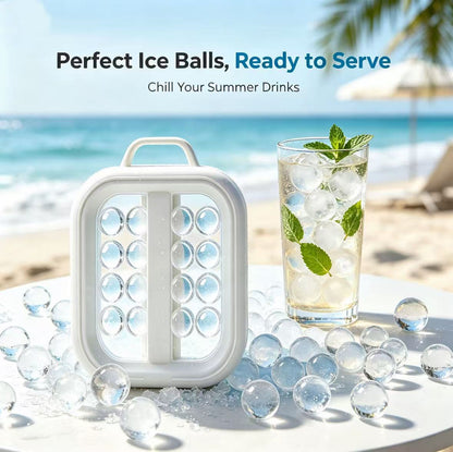 Portable Silicone Ice Ball Maker Bottle Freeze,Store & Release Perfect Ice Balls with Ease