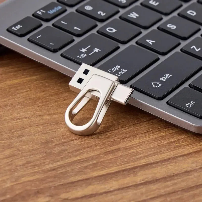 📱 3-in-1 Mobile USB 3.0 Flash Drive – USB-C, USB-A & Lightning File Transfer