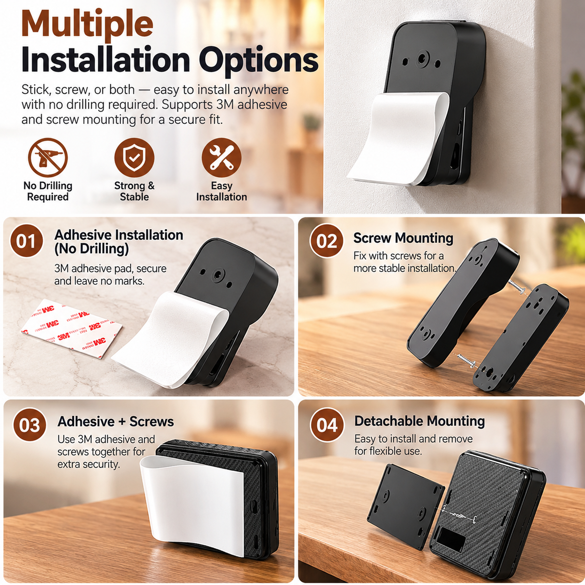 🚪 X6 Wireless Video Doorbell – No WiFi Required, 4.3" Color Screen & Two-Way Communication