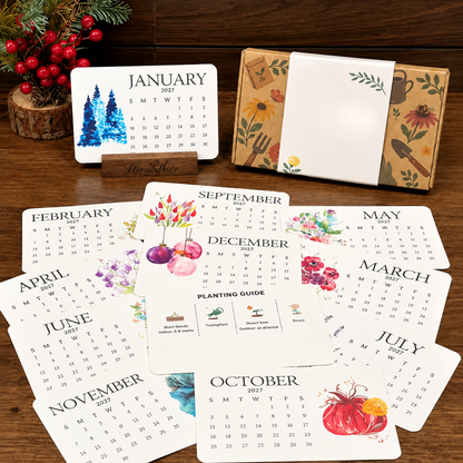 🌱Eco-Friendly Plantable 'Timeless' Seed Calendar 2027 ✨ Plan•Plant•Grow•Enjoy