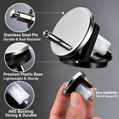 🔥 49% OFF 2 Pack Universal Toilet Seat Hinge Replacement Kit 🔧 Top-Fix Expansion Bolts