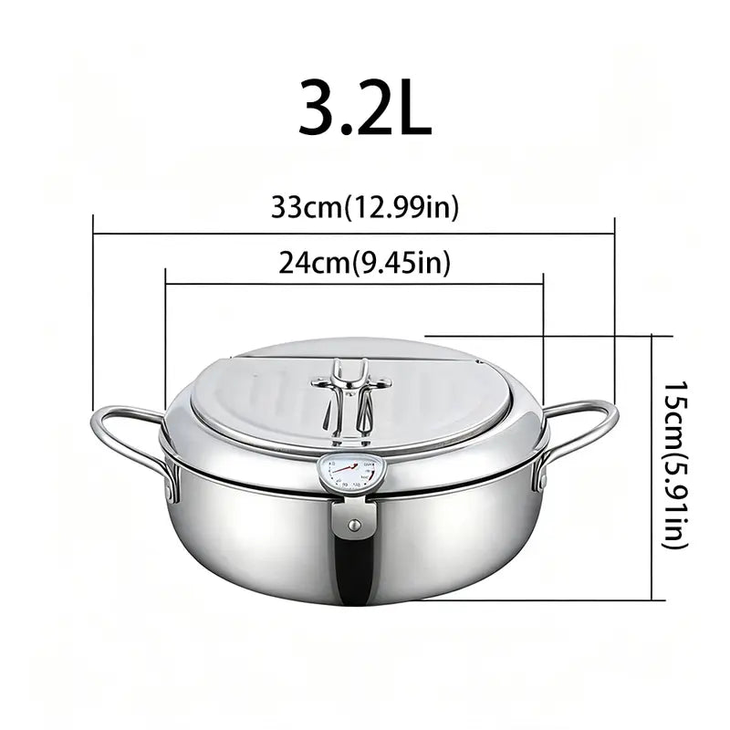 🔥 49% OFF 🍤 Japanese Tempura Deep Fryer – Crispy Results With Better Temperature Control