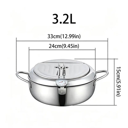 🔥 49% OFF 🍤 Japanese Tempura Deep Fryer – Crispy Results With Better Temperature Control