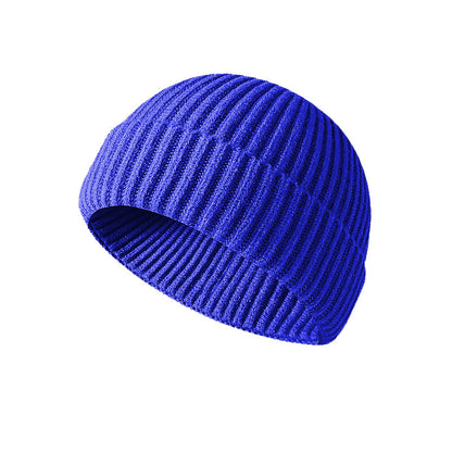 🧶 Minimalist Ribbed Knit Short Fisherman Beanie for Everyday Streetwear ☕