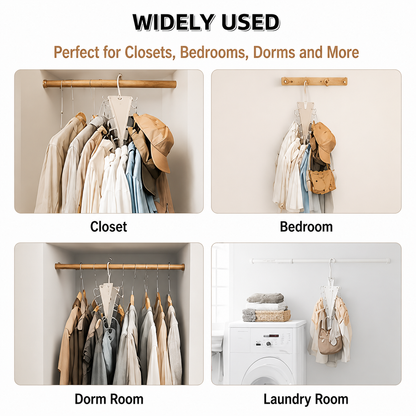 🔥 50% OFF 3 Pack-Smart Triangle Closet Organizer Hanger – Save Space & Hang More Clothes Easily