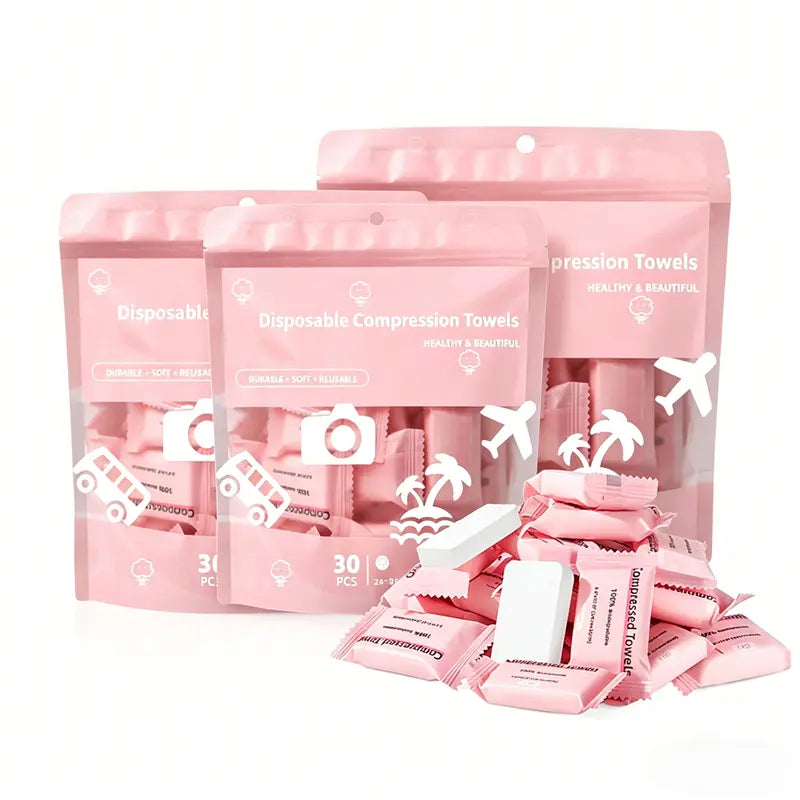 💧 45% OFF 30-Pack Compressed Towels – Just Add Water & Go