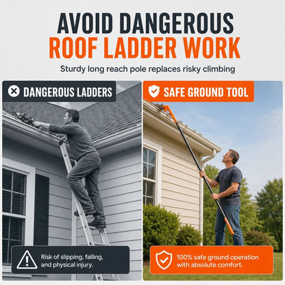 📍🔧 LIMITED‑TIME 50% OFF! ✨ No-Climb Gutter Cleaning Tool丨Excluding rod