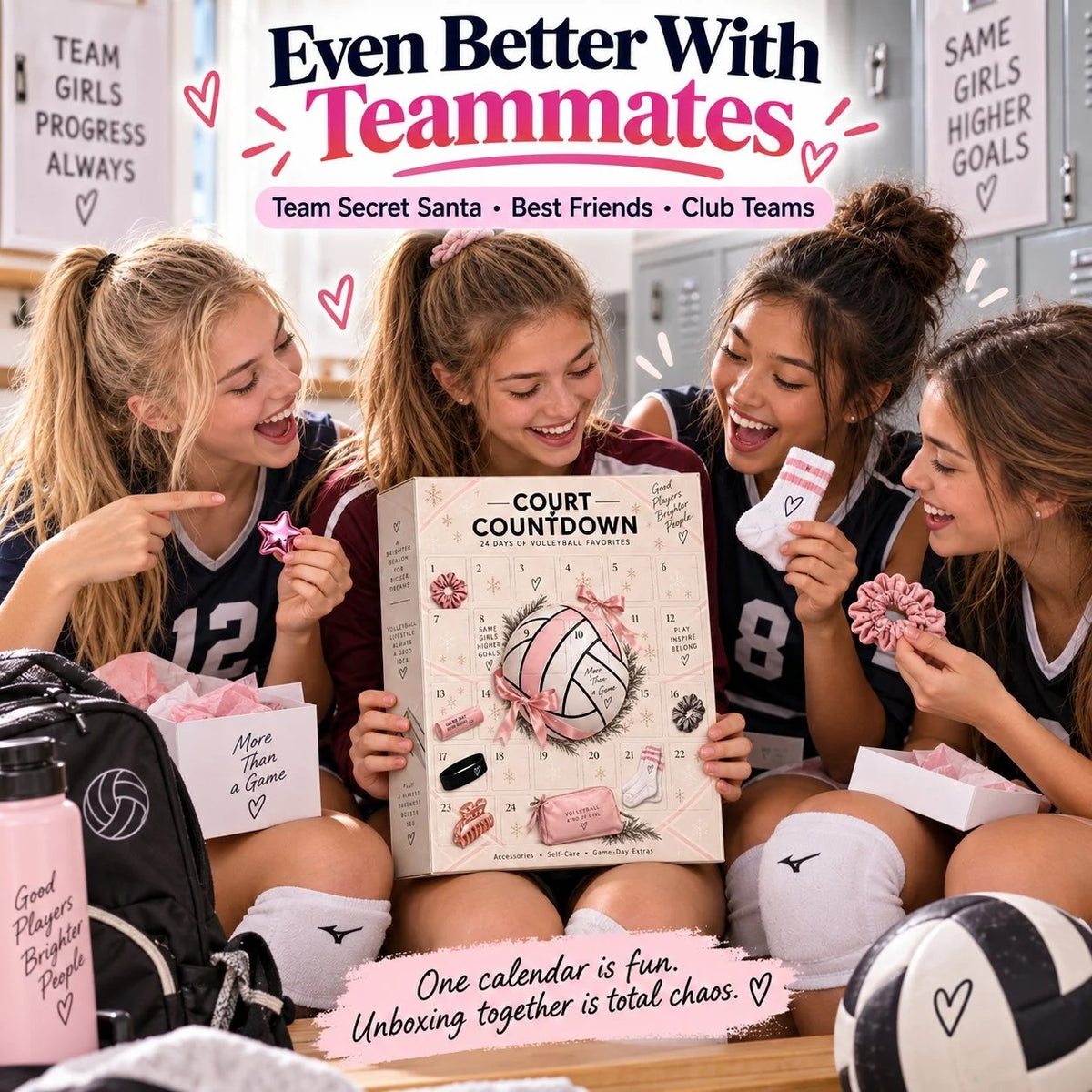 ⏳ Last Day 64% OFF – 🏐 2026 Volleyball Advent Calendar | 24 Mystery Doors with Sporty Surprises for Players & Volleyball Fans 🎁