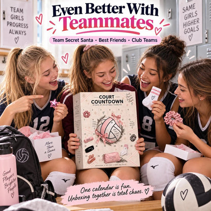 ⏳ Last Day 64% OFF – 🏐 2026 Volleyball Advent Calendar | 24 Mystery Doors with Sporty Surprises for Players & Volleyball Fans 🎁
