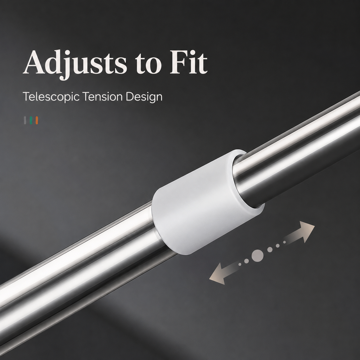 💥 半价优惠🛠️ Drill-Free Tension Rod — No Tools, No Holes, No Hassle