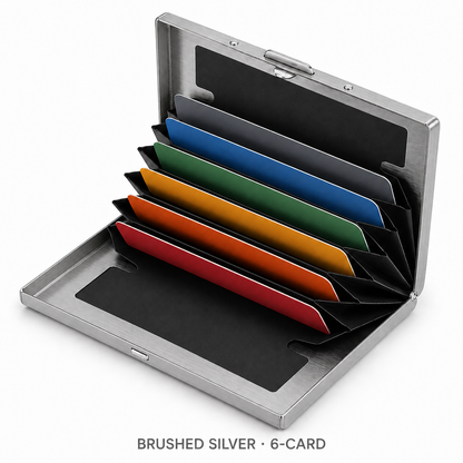 🔥 49% OFF RFID-Blocking Stainless Steel Card Wallet 🔒 Slim, Secure & Pocket-Ready