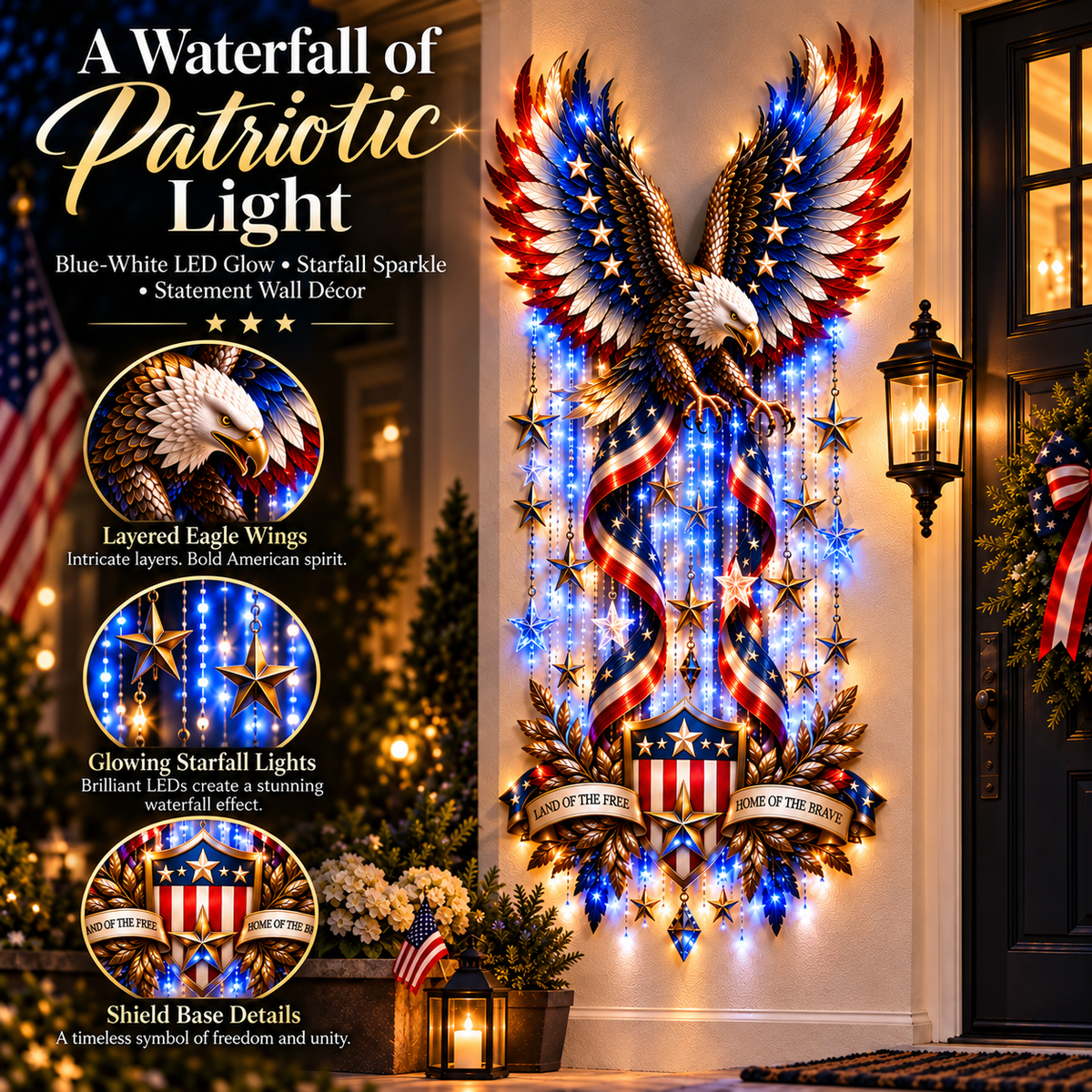 ✅Easy to assemble ✅Sturdiness-🔥American Glory Cascade(❤Same as the video)