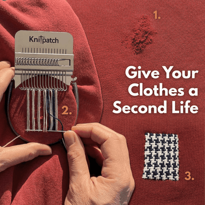 🧵 PatchMaker 3.0 Darning Loom Kit – Easy Clothing Repair & Weaving Tool