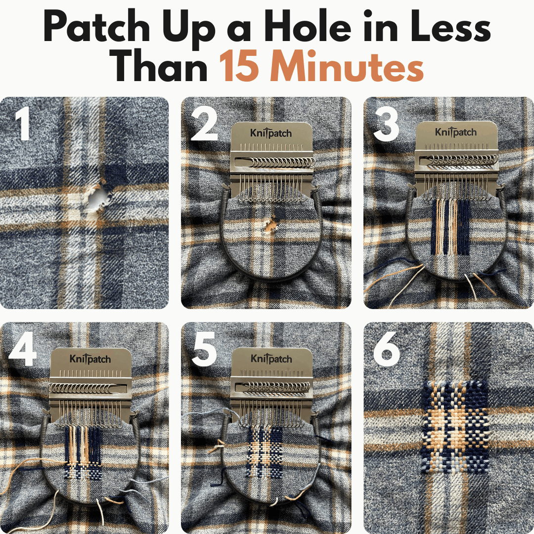 🧵 PatchMaker 3.0 Darning Loom Kit – Easy Clothing Repair & Weaving Tool