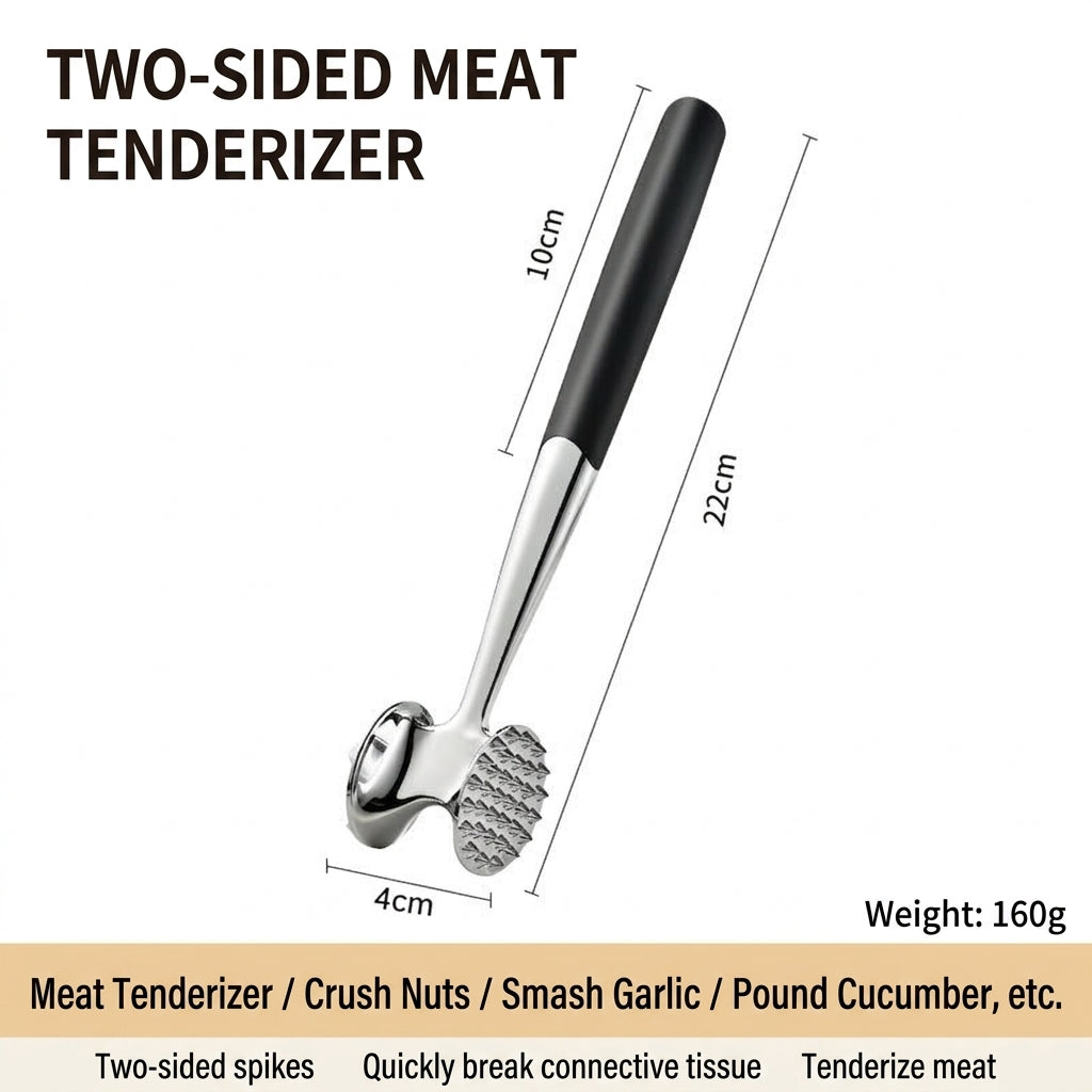 🔥 First 50 Customers Get Buy 1 Get 1 FREE — Heavy-Duty Dual-Sided Meat Hammer for Steak, Pork & Chicken 🥩