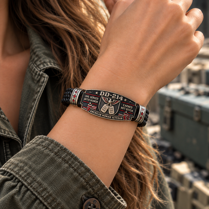 🎖️ Handmade DD-214 Veteran Honor Bracelet – "Earned, Not Given" Military Tribute 🇺🇸