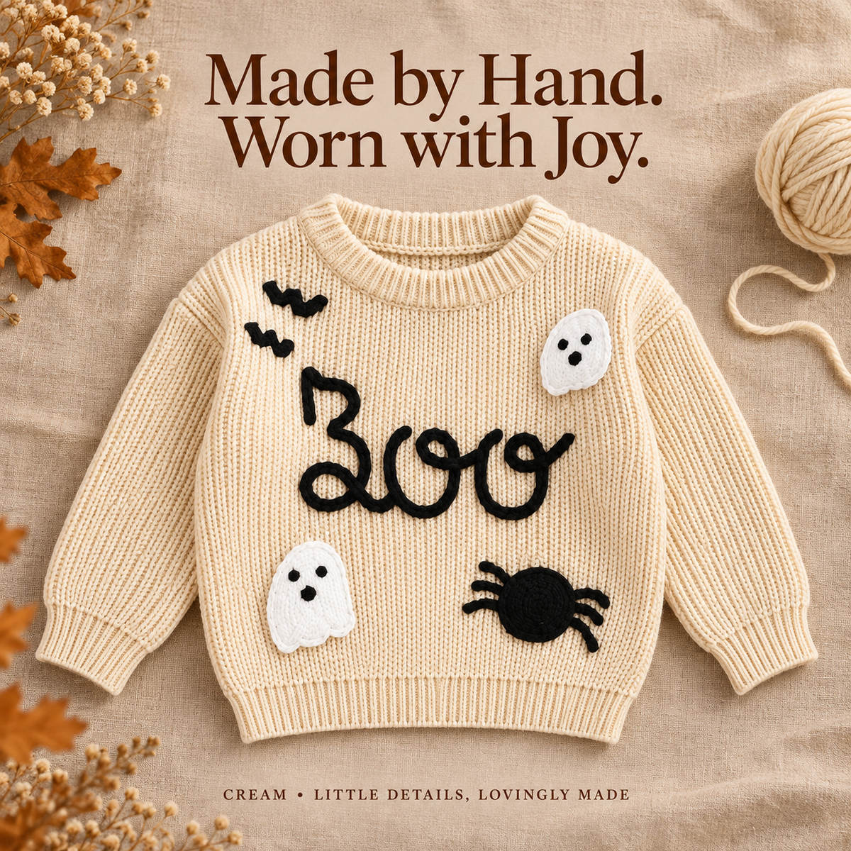 👻 Little Boo Knit Sweater 🎃