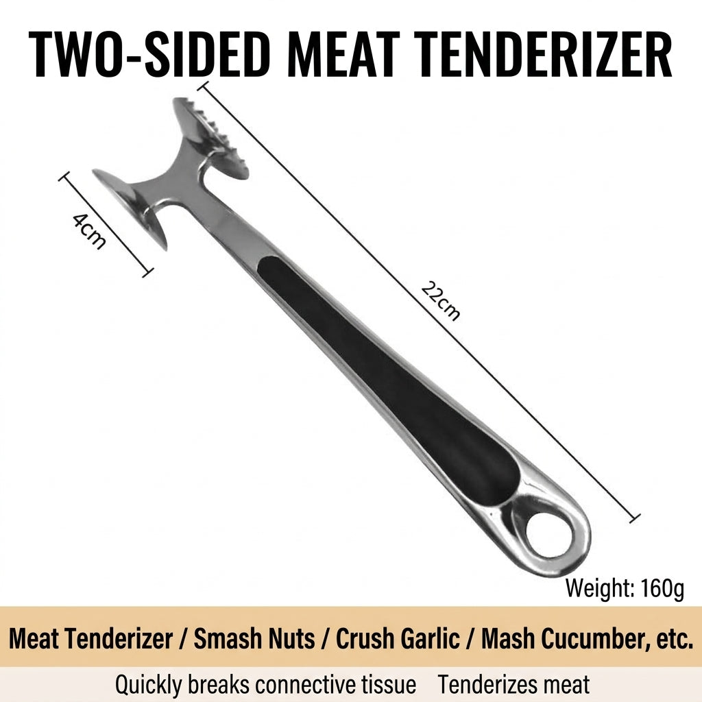 🔥 First 50 Customers Get Buy 1 Get 1 FREE — Heavy-Duty Dual-Sided Meat Hammer for Steak, Pork & Chicken 🥩
