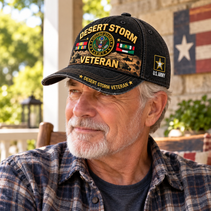 🏆Last Day Promo: 45% OFF! 🏜️Desert Storm Veteran Tribute Cap （1991–2026 -35TH ANNIVERSARY）