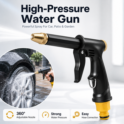 🚀Save 50% Today 💦 Portable High-Pressure Water Sprayer – Adjustable Jet for Cars, Patios & Gardens
