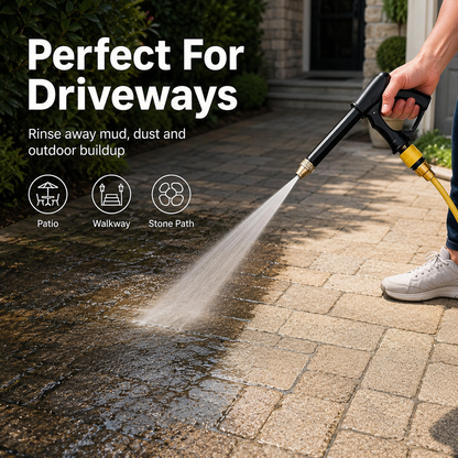 🚀Save 50% Today 💦 Portable High-Pressure Water Sprayer – Adjustable Jet for Cars, Patios & Gardens