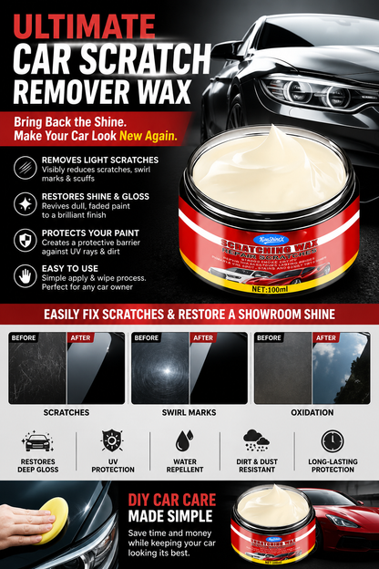 🚗 Ultimate Car Scratch Remover Wax – Reduce Scratches & Restore Showroom Shine ✨