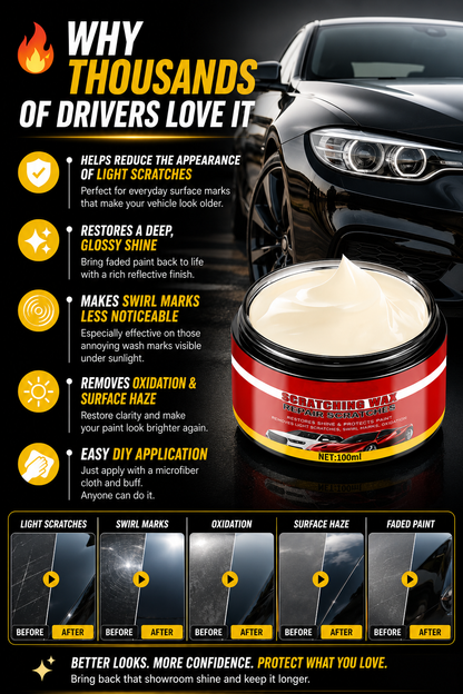 🚗 Ultimate Car Scratch Remover Wax – Reduce Scratches & Restore Showroom Shine ✨