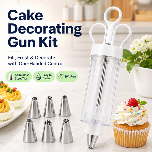🔥 50% OFF Dessert Decorating Gun Kit 🧁