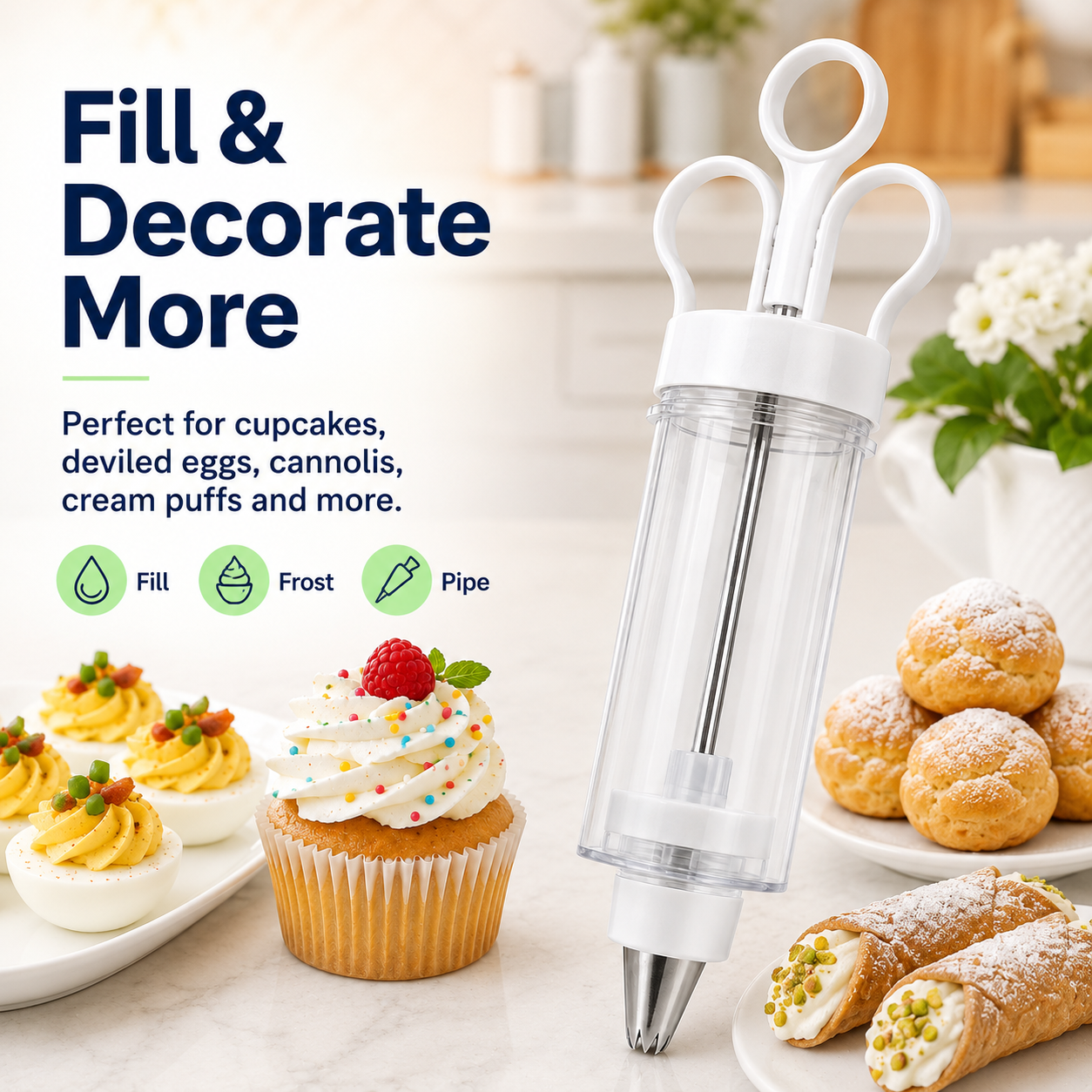 🔥 50% OFF Dessert Decorating Gun Kit 🧁