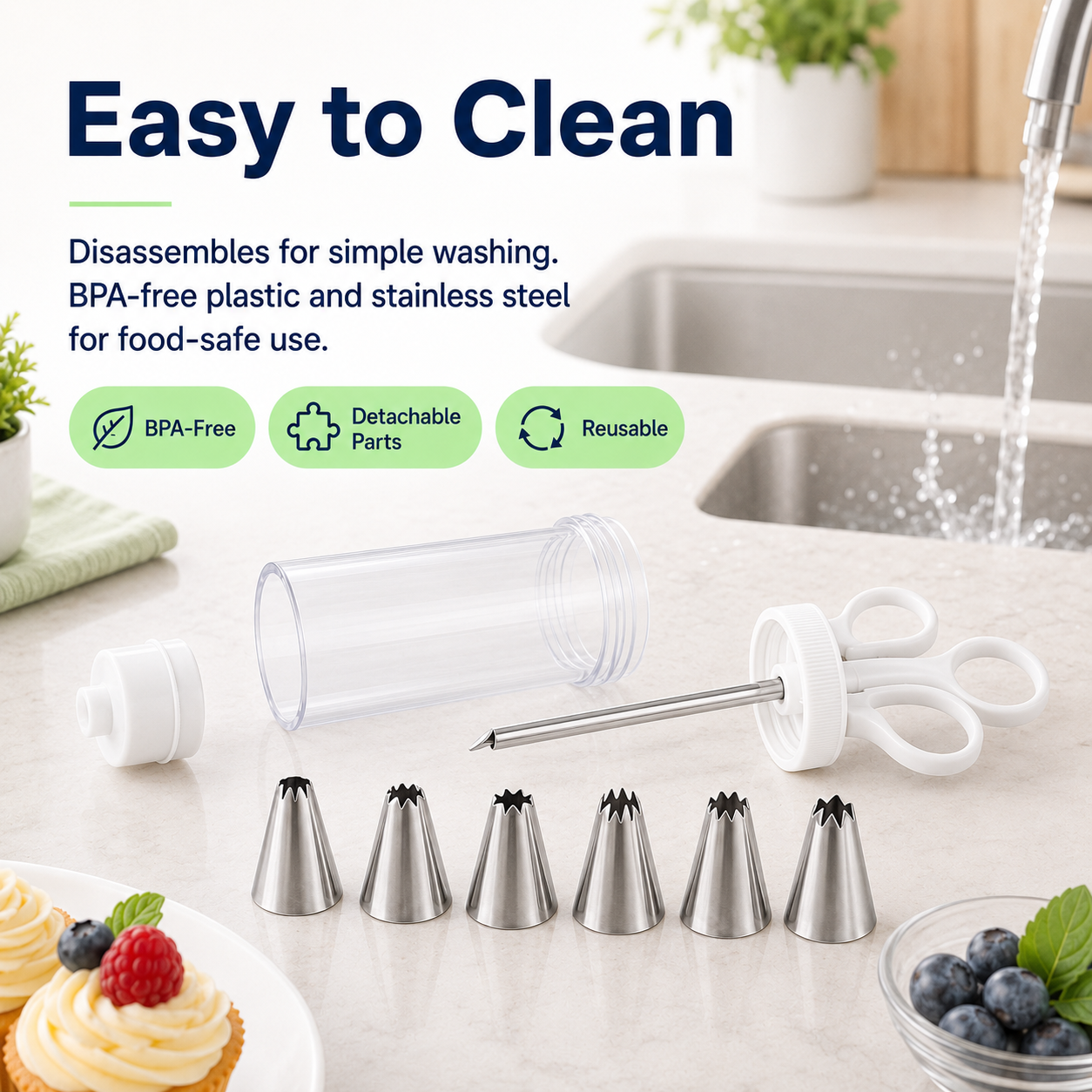 🔥 50% OFF Dessert Decorating Gun Kit 🧁