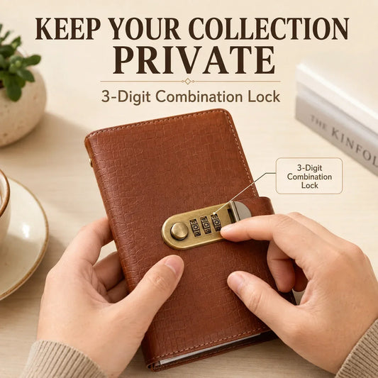 🔐 Locking Banknote Collection Booklet – Holds 100 Bills 💵
