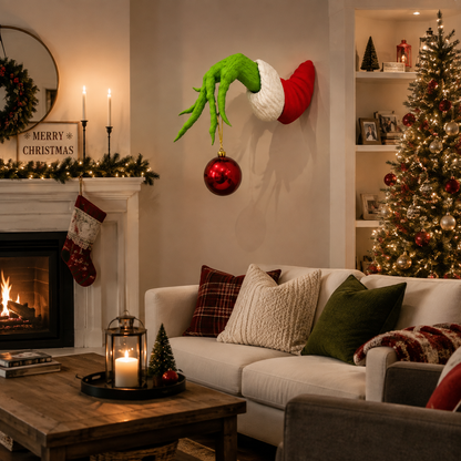 ✨ Save 40% Today 🎄 Mischievous Green Hand Christmas Wall Decor