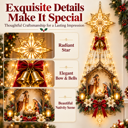 ✨ 49% OFF – Star of Bethlehem Nativity Wall Light – Bring the Heart of Christmas Home🎄