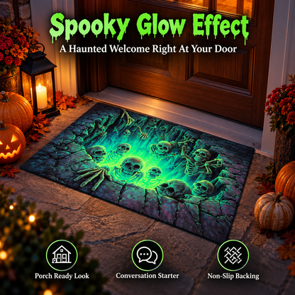 🎃 50% OFF Halloween 3D Optical Illusion Mat – Make Guests Look Twice