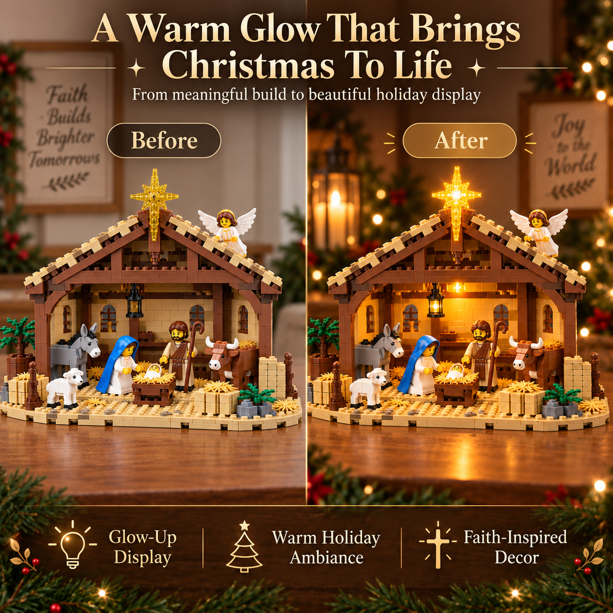 🌟Nativity Story Building Set – Build A Meaningful Christmas Tradition ✨