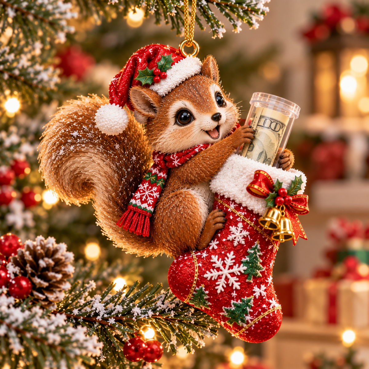 🎄💵 The Cutest Christmas Cash Gift | Animal Stocking Money Holder Ornament