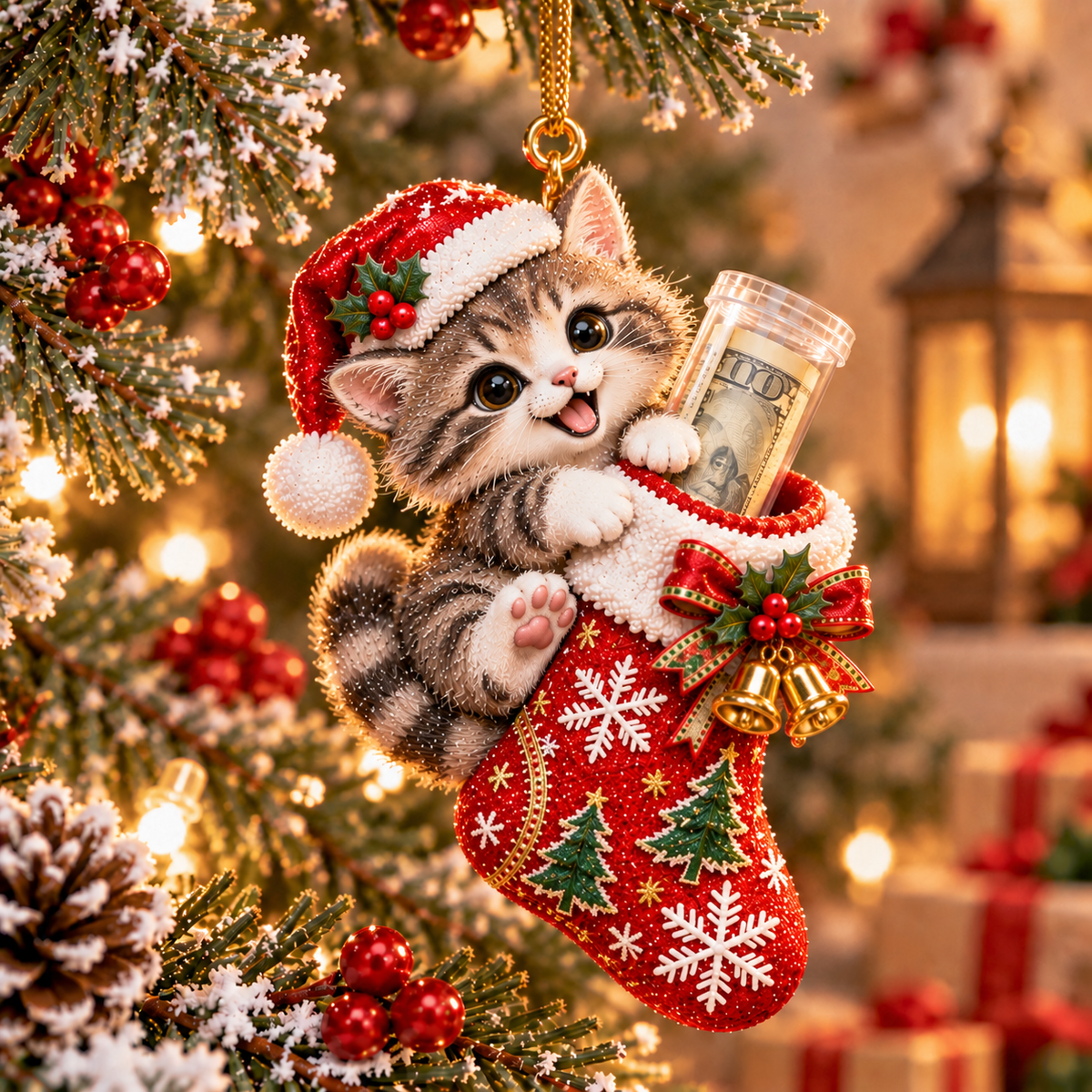 🎄💵 The Cutest Christmas Cash Gift | Animal Stocking Money Holder Ornament