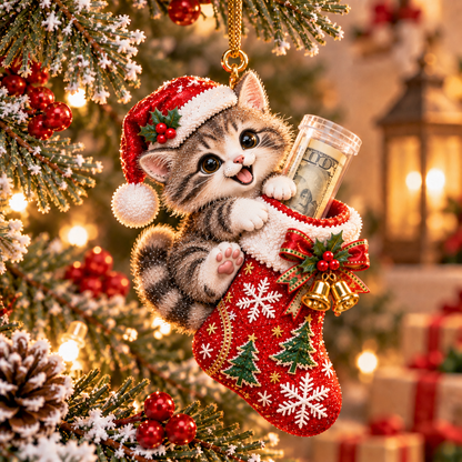 🎄💵 The Cutest Christmas Cash Gift | Animal Stocking Money Holder Ornament
