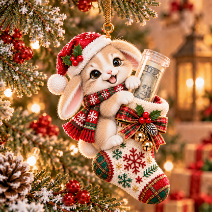 🎄💵 The Cutest Christmas Cash Gift | Animal Stocking Money Holder Ornament