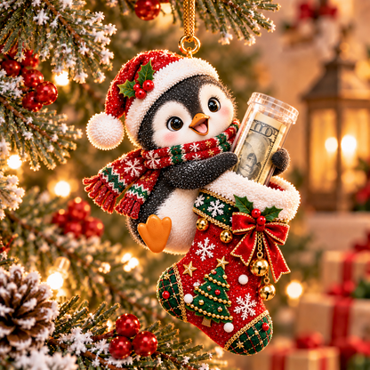 🎄💵 The Cutest Christmas Cash Gift | Animal Stocking Money Holder Ornament
