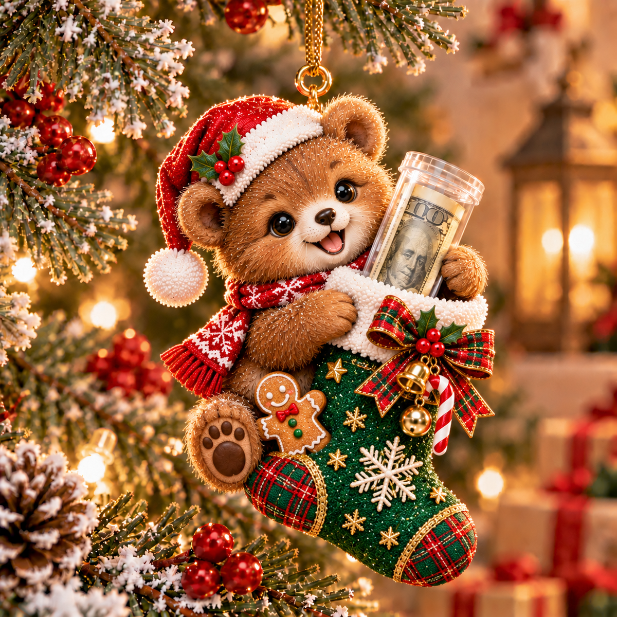 🎄💵 The Cutest Christmas Cash Gift | Animal Stocking Money Holder Ornament