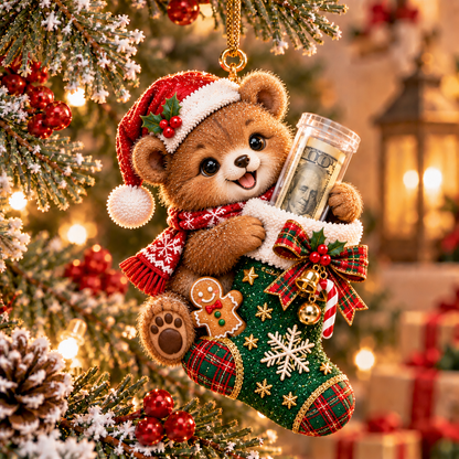 🎄💵 The Cutest Christmas Cash Gift | Animal Stocking Money Holder Ornament