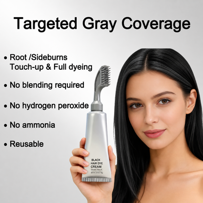 🌿 50% OFF Botanical Hair Color Comb – Press, Comb & Refresh Gray Roots
