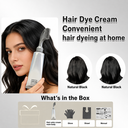 🌿 50% OFF Botanical Hair Color Comb – Press, Comb & Refresh Gray Roots